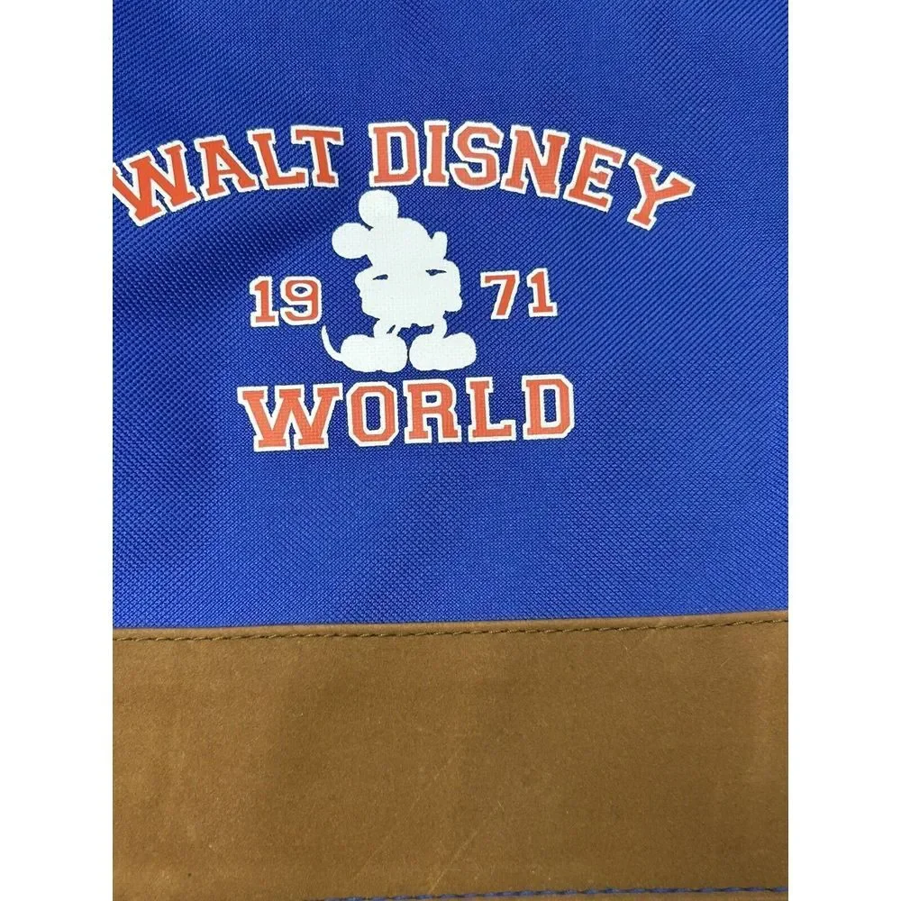 Walt Disney World Backpack Travel Bag Mickey Mouse 1971 Anniversary Edition BLUE